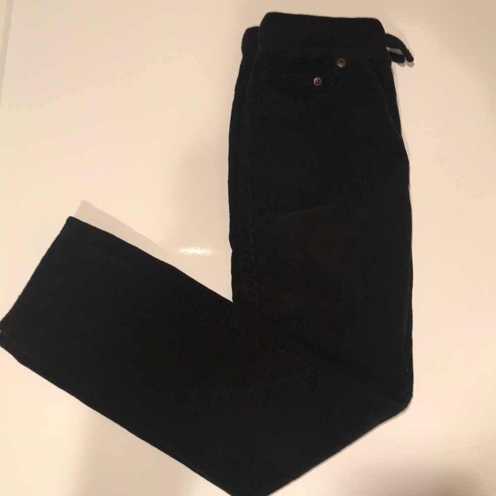 Tucker and Tate Black Corduroy Draw String Pants